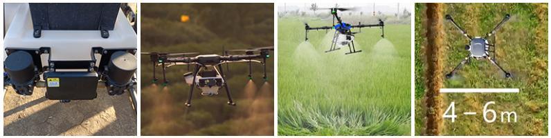 10L Intelligent Quad Copter Unmanned Sprayer Agricultural Spraying Drone with Maximum Flow 3.6L/Min