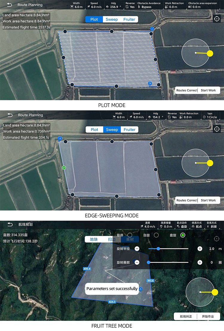 Customized Models Direct Sales 22L Agricultural Uav 4-Axis Orchard Spray Drone