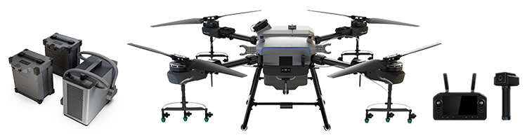 Easy Operation Long Distance 30L Payload Configured with Centrifugal Nozzles for Remotely Operated Obstacle Avoidance Drone