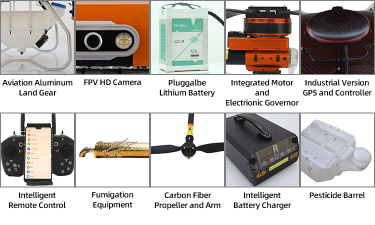 High Performance Multifunctional 22L Orchard Drone Fumigator with Intelligent Fogger