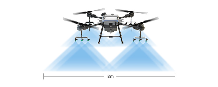 Easy Operation Long Distance 30L Payload Configured with Centrifugal Nozzles for Remotely Operated Obstacle Avoidance Drone