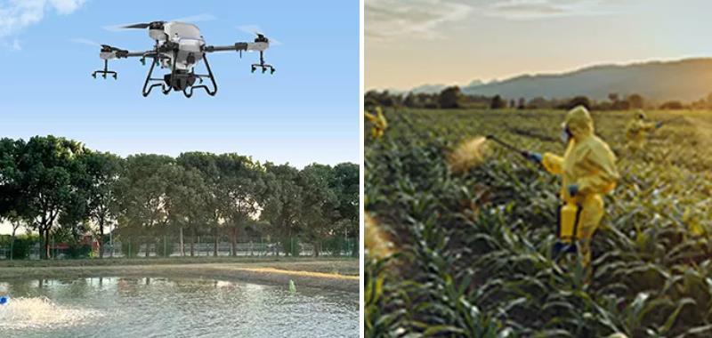 30L Large Capacity Agricultural Crop Sprayer Drone with 45kg Payload Spreader