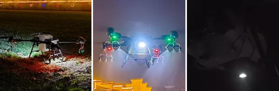 China Supplier 30L GPS Dron 45kg Payload Custom Long Endurance Fumigador Crop Spraying Quad Drone with LED Light