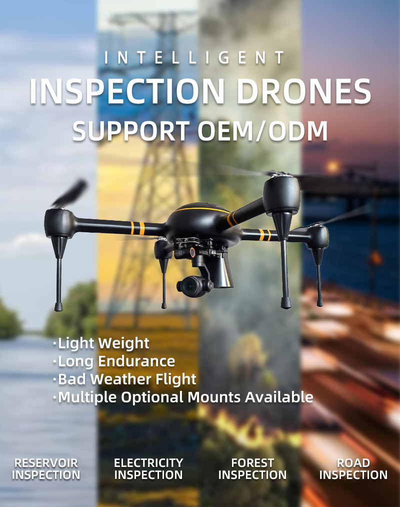 Factory Low Pressure Protection 4K Customized Surveillance Bridge Inspection HD Camera Drone
