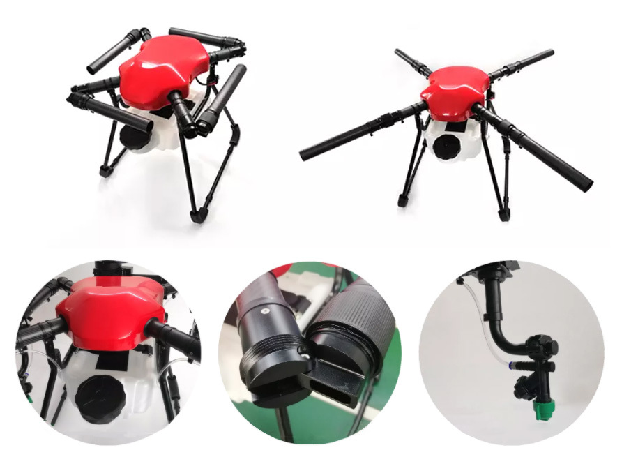 Exportable Stable Easy Assembling 4-Axis Quadcopter 10L Mini Farm Sprayer Drone Frame Uav Drone Agricultural Drone for Pesticide Spraying