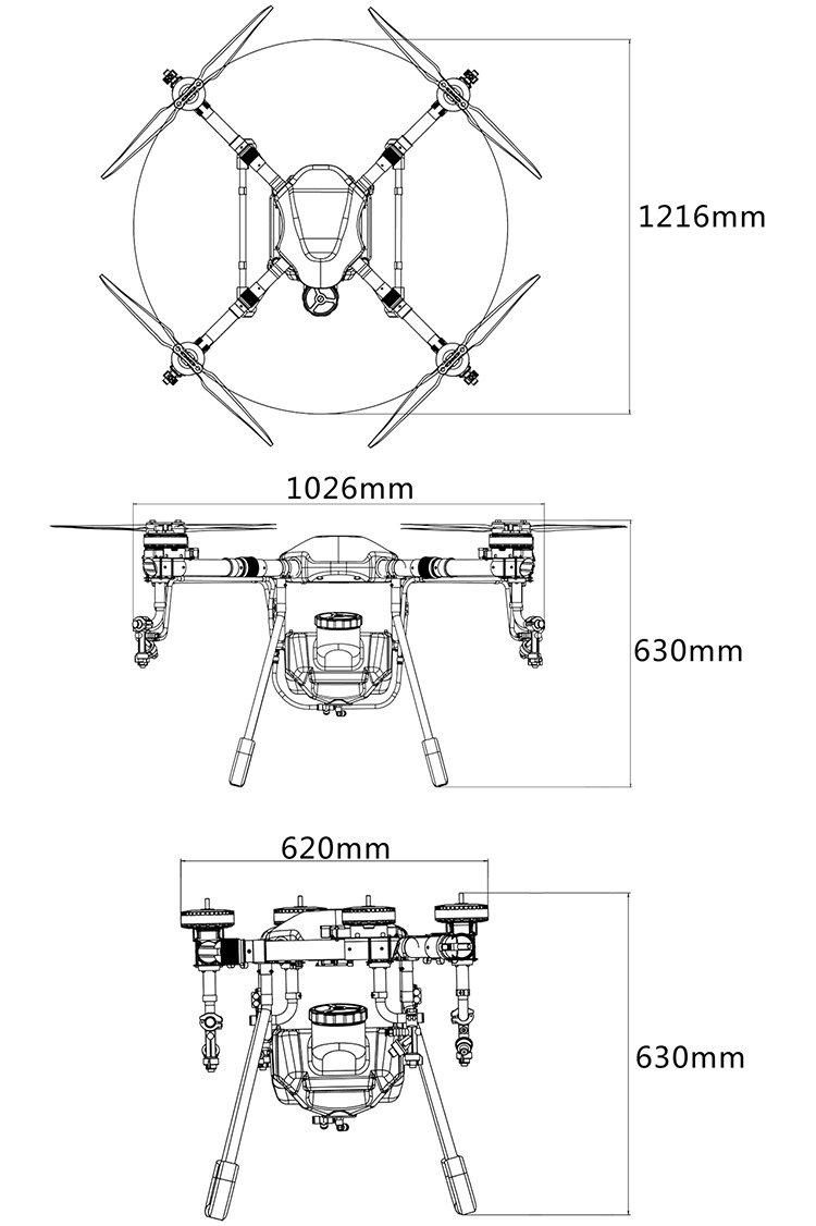Universal Uav Rack Cost-Effective Ductility and Beautiful Appearance Can Be DIY Drone Rack